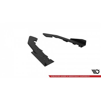 Maxton - Street Pro Lame Du Pare Chocs Arriere BMW 2 Coupe G42 Noir + Rabats Brillant 