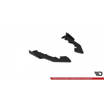 Maxton - Street Pro Lame Du Pare Chocs Arriere BMW 2 Coupe G42 Noir-Rouge + Rabats Brillant