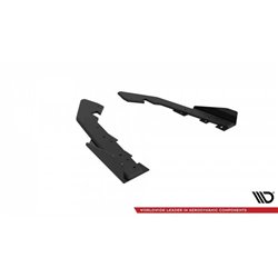 Maxton - Street Pro Lame Du Pare Chocs Arriere BMW 2 Coupe G42 Noir-Rouge + Rabats Brillant