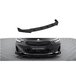 Maxton - Street Pro Lame Du Pare-Chocs Avant BMW 2 Coupe G42 Noir-Rouge + Rabats Brillant