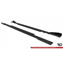 Maxton - Street Pro Rajouts Des Bas De Caisse BMW 2 Coupe G42 Noir-Rouge + Rabats Brillant