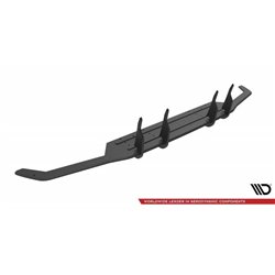 Maxton - Street Pro Central Diffuseur Arriere Mercedes-AMG C63 Sedan / Estate W205 Facelift Noir-Rouge