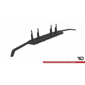 Maxton - Street Pro Central Diffuseur Arriere Mercedes-AMG C63 Sedan / Estate W205 Facelift Noir-Rouge
