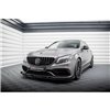 Maxton - Street Pro Lame Du Pare-Chocs Avant Mercedes-AMG C63 Sedan / Estate W205 Facelift Noir-Rouge + Rabats Brillant