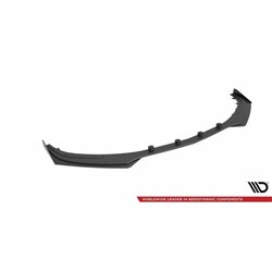 Maxton - Street Pro Lame Du Pare-Chocs Avant Mercedes-AMG C63 Sedan / Estate W205 Facelift Noir-Rouge + Rabats Brillant