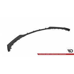 Maxton - Street Pro Lame Du Pare-Chocs Avant Mercedes-AMG C63 Sedan / Estate W205 Facelift Noir-Rouge + Rabats Brillant