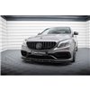 Maxton - Street Pro Lame Du Pare-Chocs Avant Mercedes-AMG C63 Sedan / Estate W205 Facelift Noir-Rouge