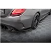 Maxton - Street Pro Lame Du Pare Chocs Arriere Mercedes-AMG C63 Sedan / Estate W205 Facelift Noir-Rouge
