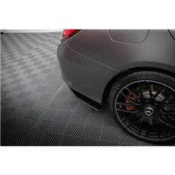 Maxton - Street Pro Lame Du Pare Chocs Arriere Mercedes-AMG C63 Sedan / Estate W205 Facelift Noir-Rouge