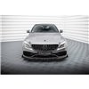 Maxton - Street Pro Lame Du Pare-Chocs Avant Mercedes-AMG C63 Sedan / Estate W205 Facelift Noir + Rabats Brillant 