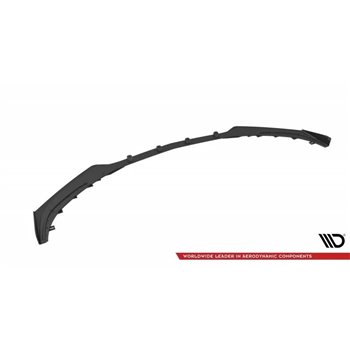 Maxton - Street Pro Lame Du Pare-Chocs Avant Mercedes-AMG C63 Sedan / Estate W205 Facelift Noir + Rabats Brillant 