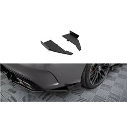 Maxton - Street Pro Lame Du Pare Chocs Arriere Mercedes-AMG C63 Sedan / Estate W205 Facelift Noir + Rabats Brillant