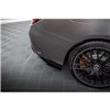 Maxton - Street Pro Lame Du Pare Chocs Arriere Mercedes-AMG C63 Sedan / Estate W205 Facelift Noir + Rabats Brillant 