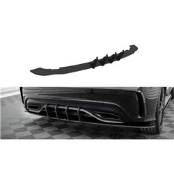 Maxton - Street Pro Central Diffuseur Arriere Mercedes-Benz A AMG-Line W176 Facelift Noir