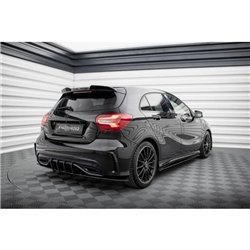 Maxton - Street Pro Central Diffuseur Arriere Mercedes-Benz A AMG-Line W176 Facelift Noir