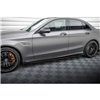 Maxton - Street Pro Rajouts Des Bas De Caisse Mercedes-AMG C63 Sedan / Estate W205 Facelift Noir + Rabats Brillant 
