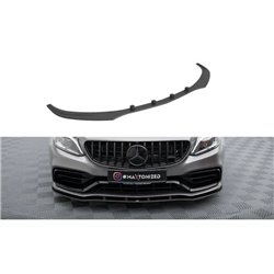 Maxton - Street Pro Lame Du Pare-Chocs Avant Mercedes-AMG C63 Sedan / Estate W205 Facelift Noir