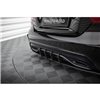 Maxton - Street Pro Central Diffuseur Arriere Mercedes-Benz A AMG-Line W176 Facelift Noir-Rouge