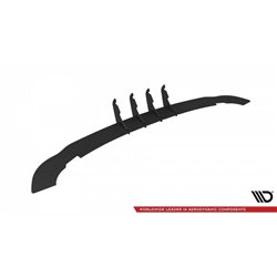 Maxton - Street Pro Central Diffuseur Arriere Mercedes-Benz A AMG-Line W176 Facelift Noir-Rouge