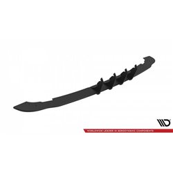 Maxton - Street Pro Central Diffuseur Arriere Mercedes-Benz A AMG-Line W176 Facelift Noir-Rouge
