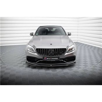 Maxton - Lame Du Pare-Chocs Avant V.1 Mercedes-AMG C63 Sedan / Estate W205 Facelift 