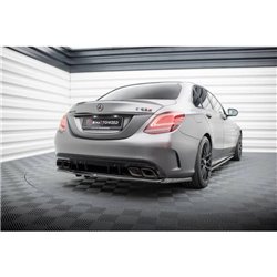 Maxton - Arriere Lame (avec une barre verticale) Mercedes-AMG C63 Sedan / Estate W205 Facelift 