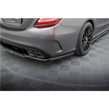 Maxton - Arriere Lame (avec une barre verticale) Mercedes-AMG C63 Sedan / Estate W205 Facelift 