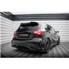 Maxton - Street Pro Lame Du Pare Chocs Arriere Mercedes-Benz A AMG-Line W176 Facelift Noir + Rabats Brillant 