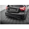 Maxton - Street Pro Lame Du Pare Chocs Arriere Mercedes-Benz A AMG-Line W176 Facelift Noir + Rabats Brillant 