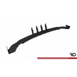 Maxton - Street Pro Lame Du Pare Chocs Arriere Mercedes-Benz A AMG-Line W176 Facelift Noir + Rabats Brillant 