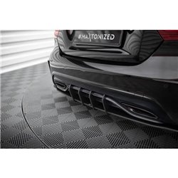 Maxton - Street Pro Central Diffuseur Arriere Mercedes-Benz A AMG-Line W176 Facelift Rouge