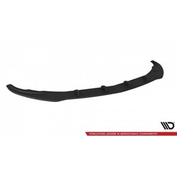 Maxton - Street Pro Lame Du Pare-Chocs Avant Mercedes-Benz A AMG-Line W176 Facelift Noir-Rouge