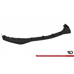 Maxton - Street Pro Lame Du Pare-Chocs Avant Mercedes-Benz A AMG-Line W176 Facelift Noir + Rabats Brillant 