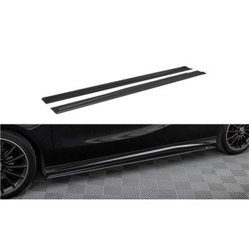 Maxton - Street Pro Rajouts Des Bas De Caisse Mercedes-Benz A AMG-Line W176 Facelift Noir