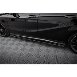 Maxton - Street Pro Rajouts Des Bas De Caisse Mercedes-Benz A AMG-Line W176 Facelift Noir