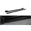 Maxton - Street Pro Rajouts Des Bas De Caisse Mercedes-Benz A AMG-Line W176 Facelift Noir-Rouge + Rabats Brillant