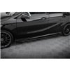 Maxton - Street Pro Rajouts Des Bas De Caisse Mercedes-Benz A AMG-Line W176 Facelift Noir-Rouge + Rabats Brillant