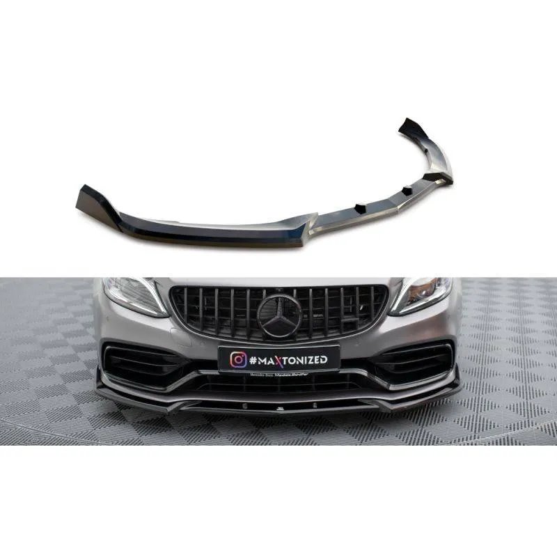 Maxton - Lame Du Pare-Chocs Avant V.2 Mercedes-AMG C63 Sedan / Estate W205 Facelift