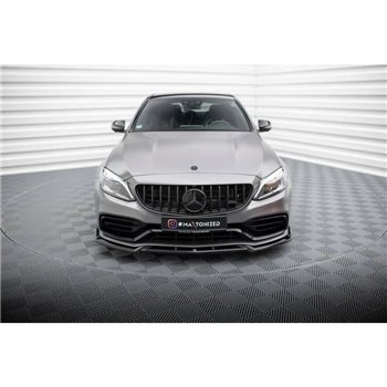 Maxton - Lame Du Pare-Chocs Avant V.2 Mercedes-AMG C63 Sedan / Estate W205 Facelift 