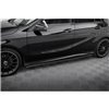Maxton - Street Pro Rajouts Des Bas De Caisse Mercedes-Benz A AMG-Line W176 Facelift Noir-Rouge