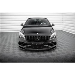 Maxton - Lame Du Pare-Chocs Avant V.1 Mercedes-Benz A AMG-Line W176 Facelift 
