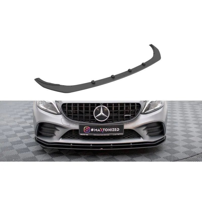 Maxton - Street Pro Lame Du Pare-Chocs Avant Mercedes-AMG C43 Coupe / Cabrio C205 Facelift / A205 Facelift Noir