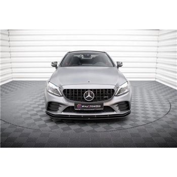 Maxton - Street Pro Lame Du Pare-Chocs Avant Mercedes-AMG C43 Coupe / Cabrio C205 Facelift / A205 Facelift Noir