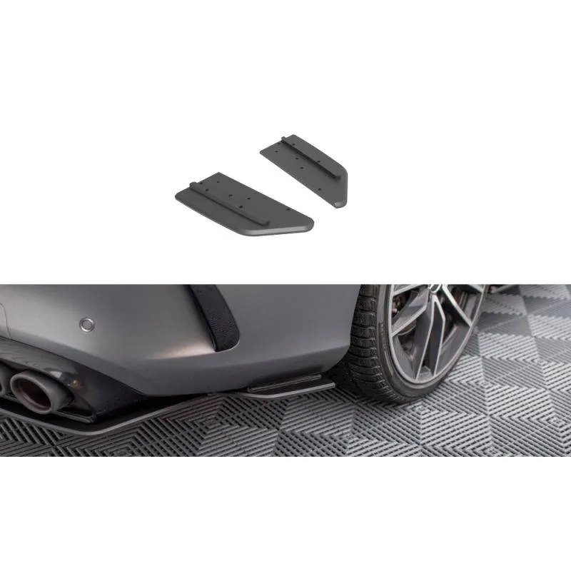 Maxton - Street Pro Lame Du Pare Chocs Arriere Mercedes-AMG C43 Coupe / Cabrio C205 Facelift / A205 Facelift Noir