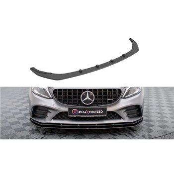 Maxton - Street Pro Lame Du Pare-Chocs Avant Mercedes-AMG C43 Coupe / Cabrio C205 Facelift / A205 Facelift Noir-Rouge