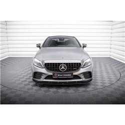 Maxton - Street Pro Lame Du Pare-Chocs Avant Mercedes-AMG C43 Coupe / Cabrio C205 Facelift / A205 Facelift Noir-Rouge