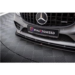 Maxton - Street Pro Lame Du Pare-Chocs Avant Mercedes-AMG C43 Coupe / Cabrio C205 Facelift / A205 Facelift Noir-Rouge