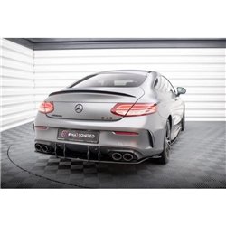 Maxton - Street Pro Central Diffuseur Arriere Mercedes-AMG C43 Coupe / Cabrio C205 Facelift / A205 Facelift Noir