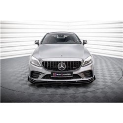 Maxton - Street Pro Lame Du Pare-Chocs Avant Mercedes-AMG C43 Coupe / Cabrio C205 Facelift / A205 Facelift Noir + Rabats Brillan