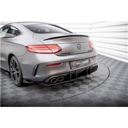 Maxton - Street Pro Central Diffuseur Arriere Mercedes-AMG C43 Coupe / Cabrio C205 Facelift / A205 Facelift Rouge